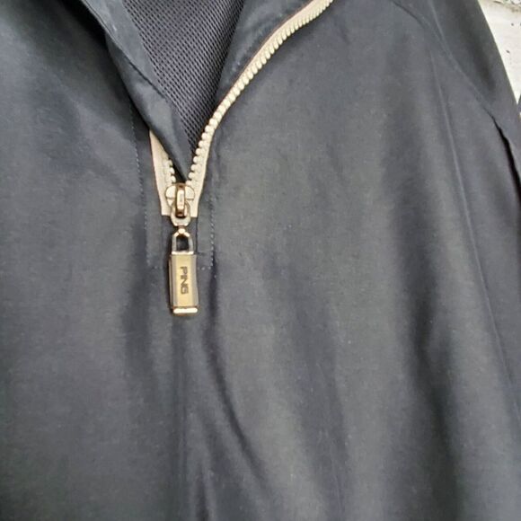 PING Collection Mens Long Sleeved Convertible 1/2 Zip Golf Pullover Medium coat - Picture 8 of 12